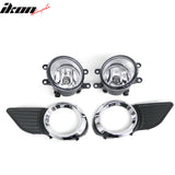 2011-2017 Toyota Sienna Front Fog Lights Assembly Black Housing Clear Lens Pair