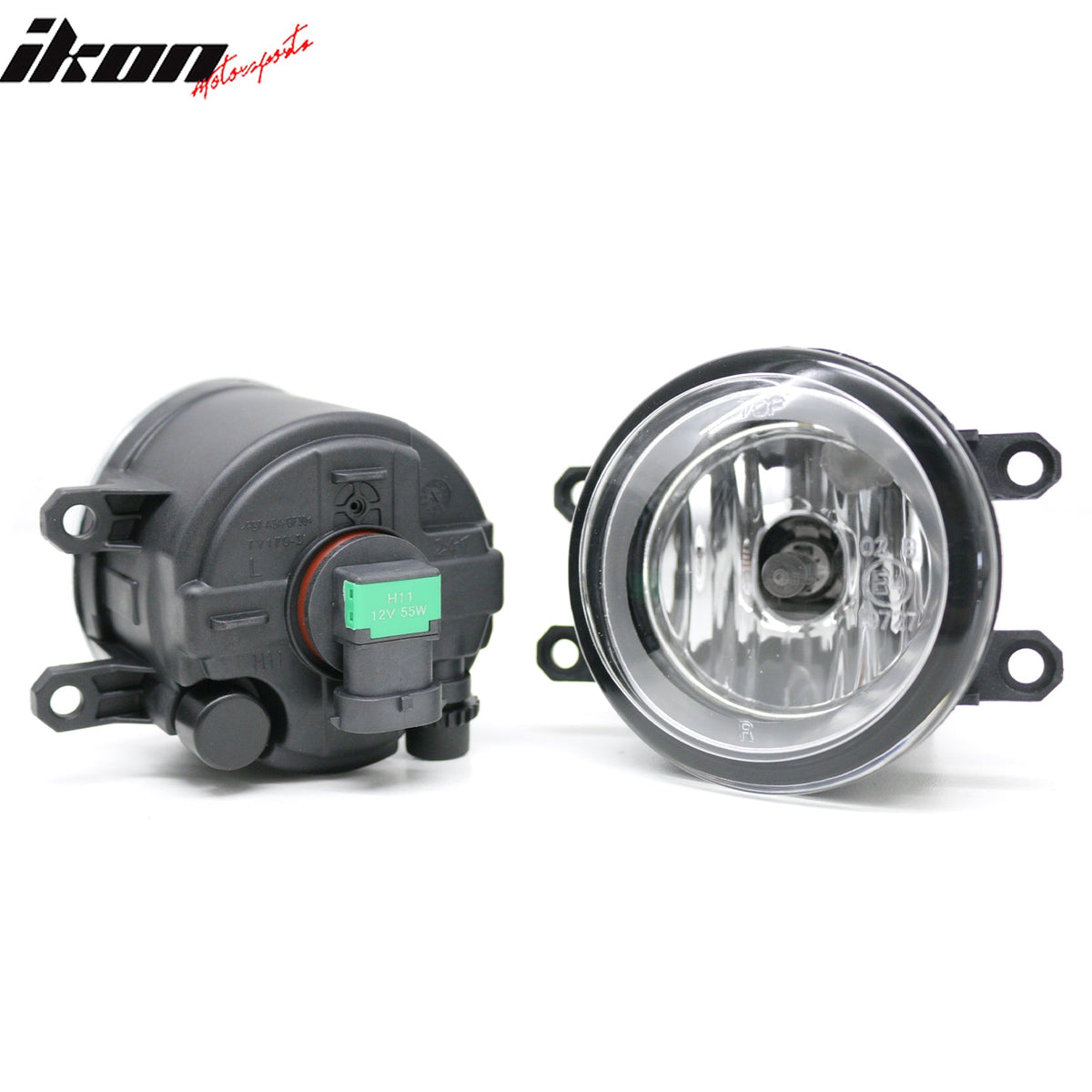 2011-2017 Toyota Sienna Front Fog Lights Assembly Black Housing Clear Lens Pair