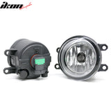 2011-2017 Toyota Sienna Front Fog Lights Assembly Black Housing Clear Lens Pair