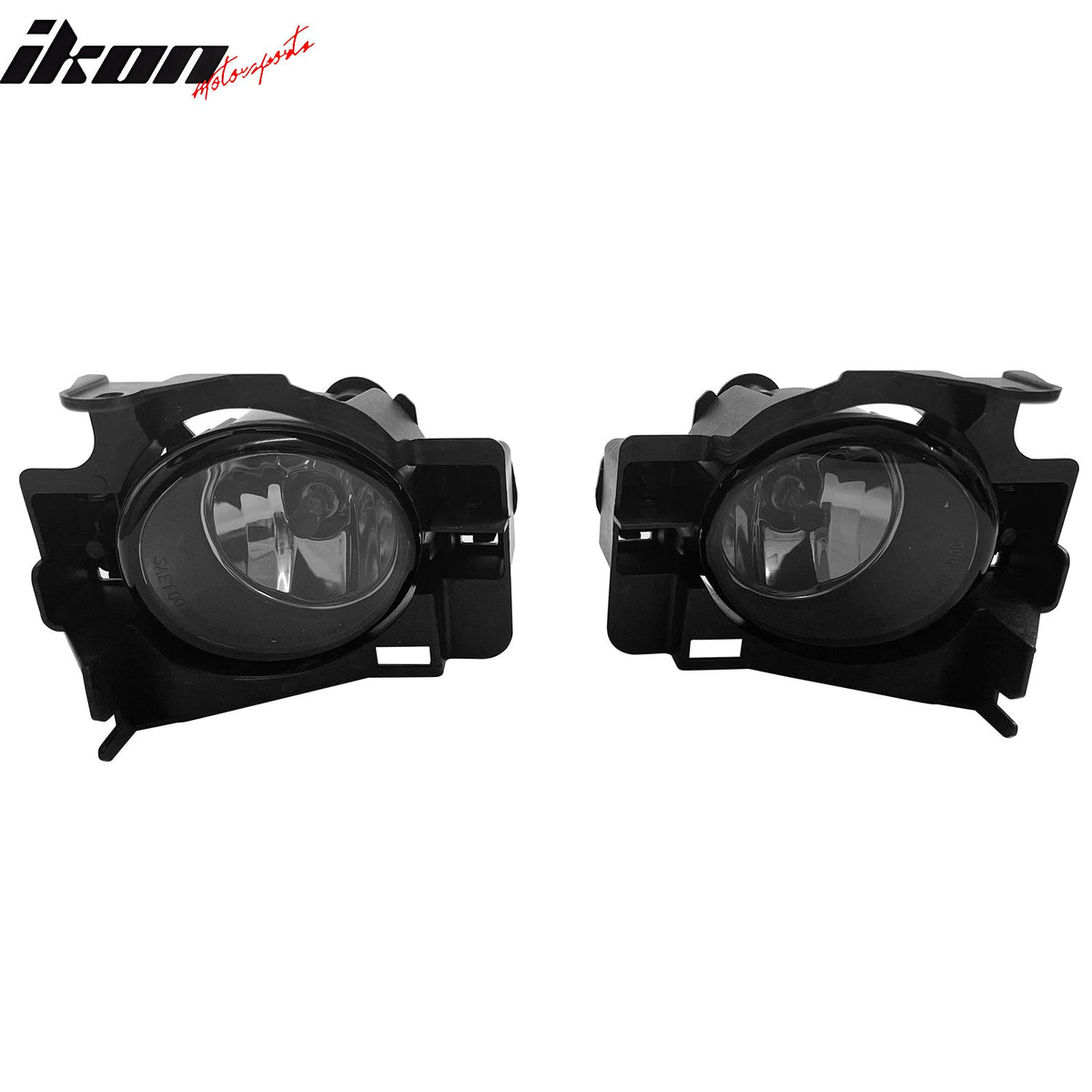2008-2013 Nissan Altima Coupe Right Left RH LH Front Bumper Driving Fog Lights Lamps Assembly Replacement W/Wiring Harness Black Housing Smoke Lens