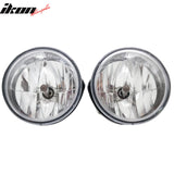 2004-2010 Jeep Grand Cherokee Front Bumper Fog Lights Lamp Assembly Clear Lens