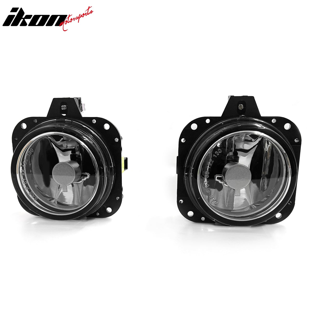 2002-2005 Mitsubishi Eclipse & 2004-2008 Galant Front Bumper Driving Fog Lights Lamps Assembly Replacement W/Wiring Harness Black Housing Clear Lens