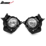 2011-2014 Mazda 2 2PCS Right Left RH LH Front Bumper Driving Fog Lights Lamps Assembly Replacement Black Housing Clear Lens