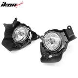 2011-2014 Mazda 2 2PCS Right Left RH LH Front Bumper Driving Fog Lights Lamps Assembly Replacement Black Housing Clear Lens