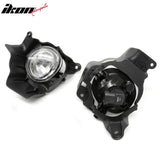 2011-2014 Mazda 2 2PCS Right Left RH LH Front Bumper Driving Fog Lights Lamps Assembly Replacement Black Housing Clear Lens