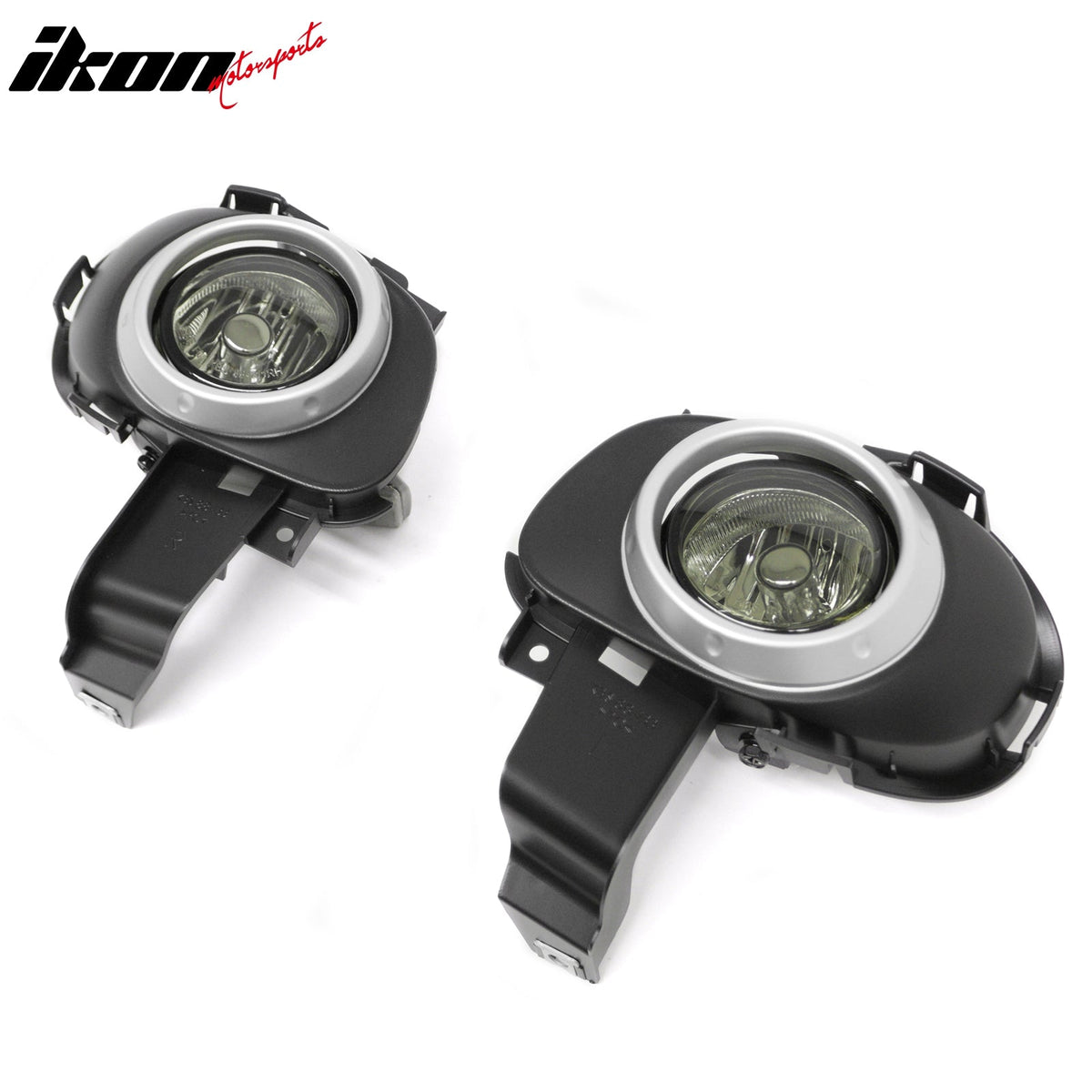 2004-2006 Mazda 3 Hatchback 2PCS Right Left RH LH Front Bumper Driving Fog Lights Lamps Assembly Replacement Black Housing Smoke Lens