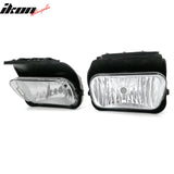 2002-2007 Chevy Silverado 1500 2500 3500 Front Fog Lights Lamps Clear Lens 2PCS