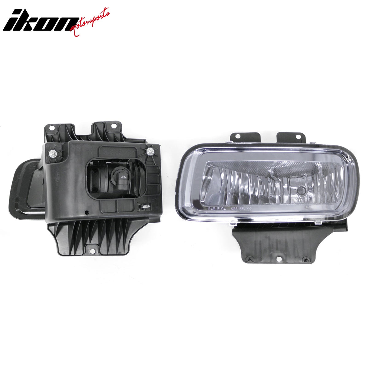 2004-2006 Ford F-150 & 2006 Lincoln Mark LT 2PCS Right Left RH LH Front Bumper Driving Fog Lights Lamps Assembly Replacement Black Housing Smoke Lens