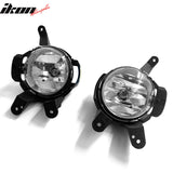 2011-2014 Chevrolet Cruze 2PCS Right Left RH LH Front Bumper Driving Fog Lights Lamps Assembly Replacement W/Wiring Harness Black Housing Clear Lens