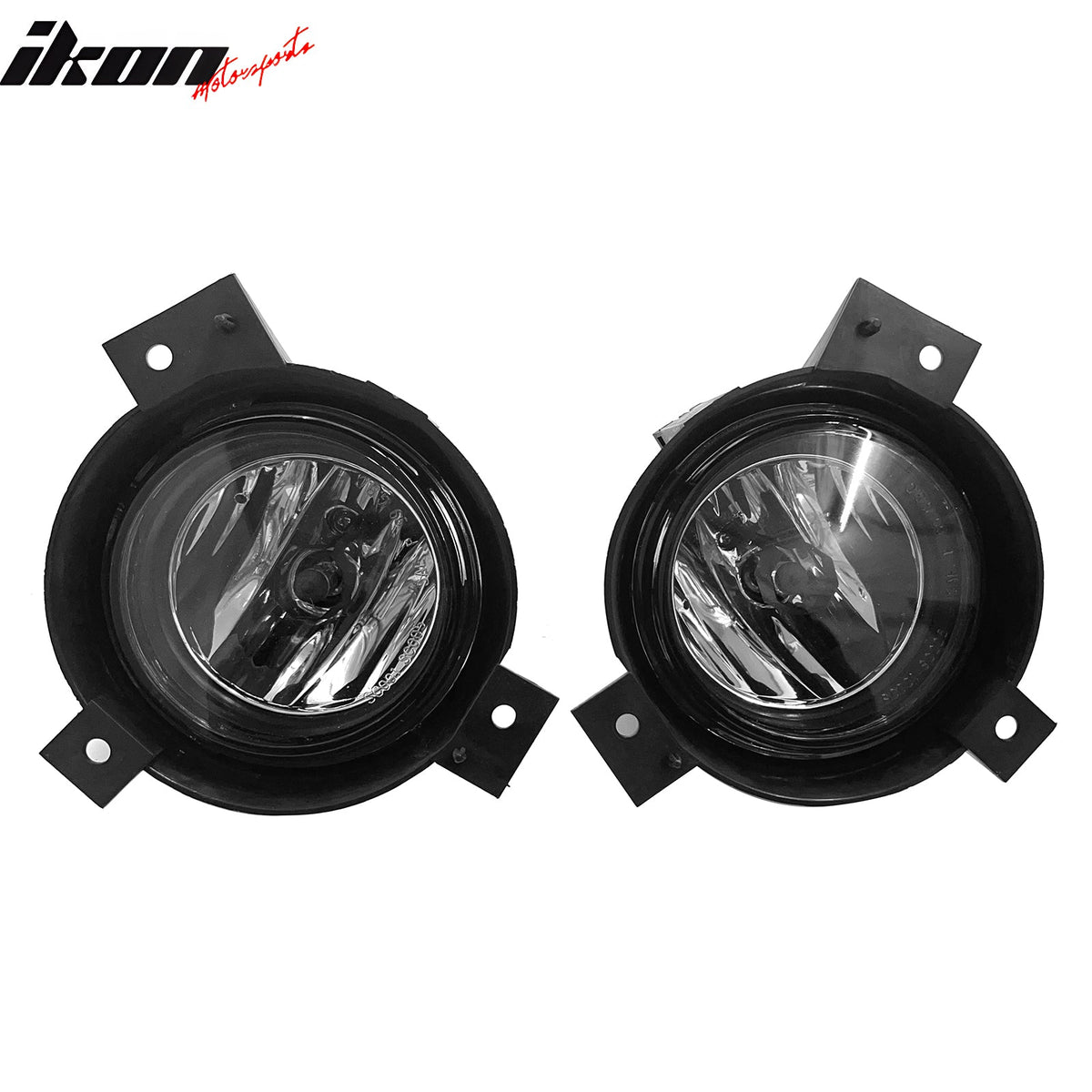 2001-2003 Ford Ranger 2PCS Right Left RH LH Front Bumper Driving Fog Lights Lamps Assembly Replacement W/Wiring Harness Black Housing Clear Lens