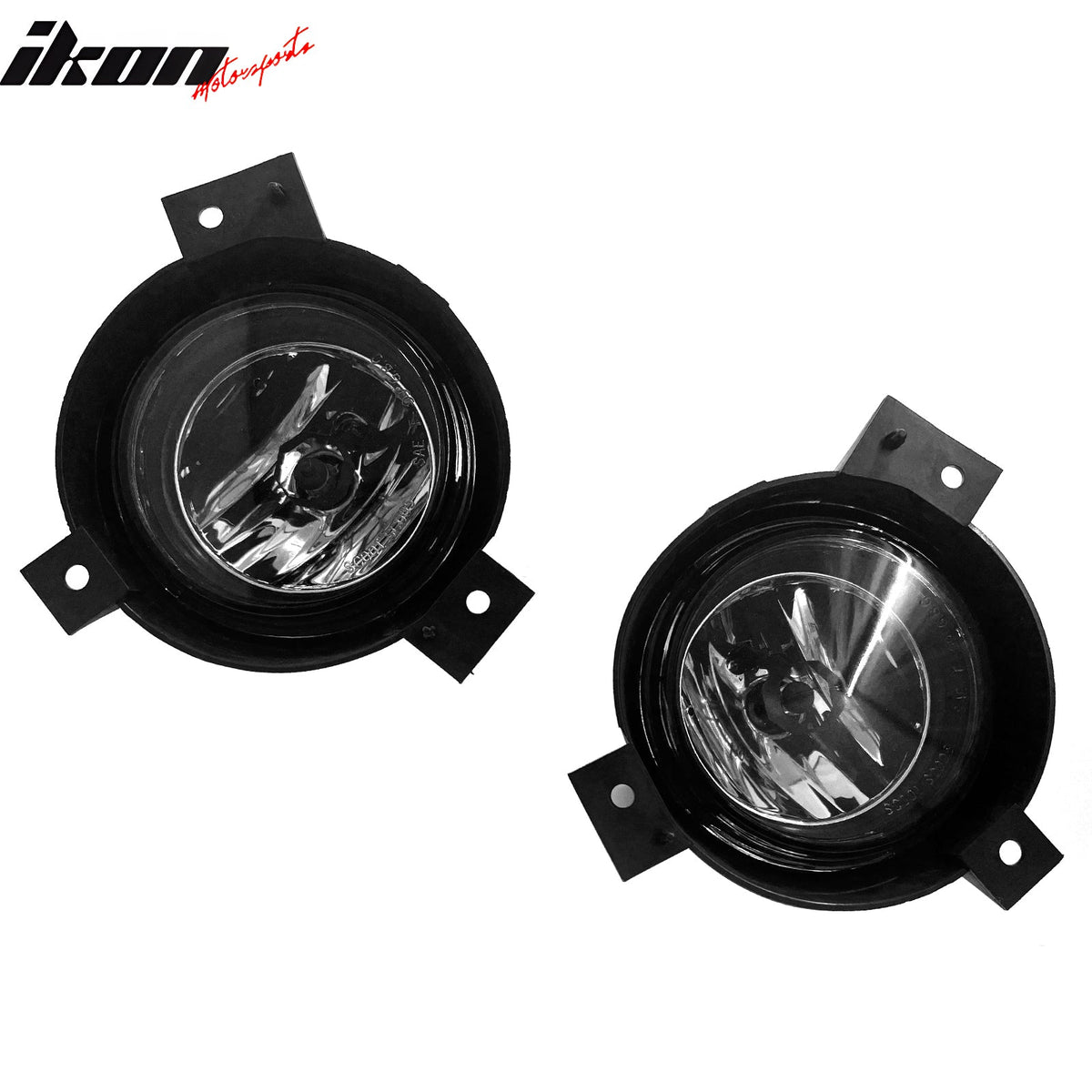 2001-2003 Ford Ranger 2PCS Right Left RH LH Front Bumper Driving Fog Lights Lamps Assembly Replacement W/Wiring Harness Black Housing Clear Lens
