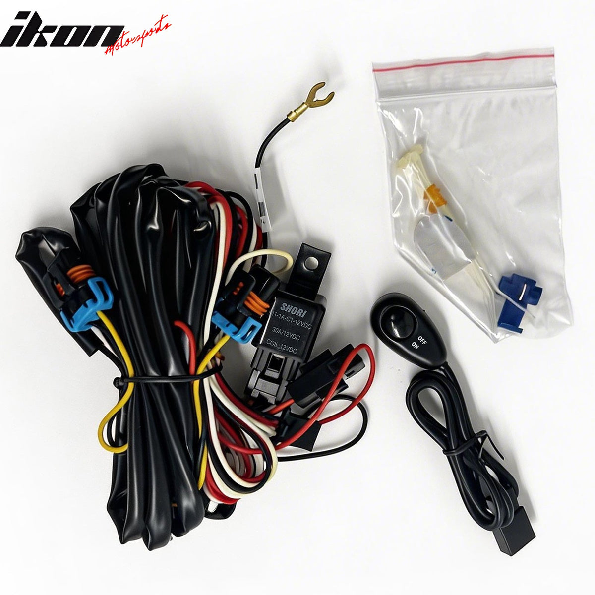 2002-2005 Mercury Mountaineer Right Left RH LH Front Bumper Driving Fog Lights Lamps Assembly Replacement W/Wiring Harness Black Housing Clear Lens