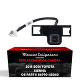Toyota Sienna (2011-2014) OEM Replacement Backup Camera OE Part # 86790-45040