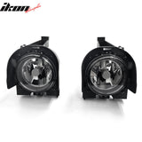 1999-2001 Ford Explorer 2PCS Right Left RH LH Front Bumper Driving Fog Lights Lamps Assembly Replacement W/Wiring Harness Black Housing Clear Lens