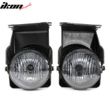 2003-2006 GMC Sierra & 2007 Sierra Classic 2PCS Right Left RH LH Front Bumper Driving Fog Lights Lamps Assembly Replacement Black Housing Smoke Lens