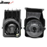 2003-2006 GMC Sierra & 2007 Sierra Classic 2PCS Right Left RH LH Front Bumper Driving Fog Lights Lamps Assembly Replacement Black Housing Smoke Lens