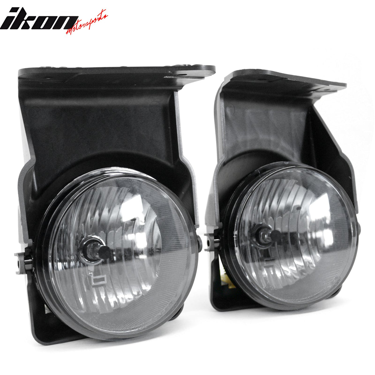 2003-2006 GMC Sierra & 2007 Sierra Classic 2PCS Right Left RH LH Front Bumper Driving Fog Lights Lamps Assembly Replacement Black Housing Smoke Lens