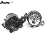 2004-2015 Nissan Sentra 2PCS Right Left RH LH Front Bumper Driving Fog Lights Lamps Assembly Replacement Black Housing Clear Lens