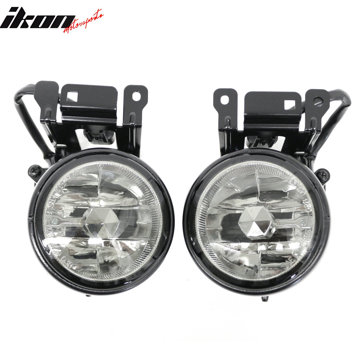 2000-2004 Mitsubishi Montero Sport 2PCS Right Left RH LH Front Bumper Driving Fog Lights Lamps Assembly Replacement Black Housing Smoke Lens