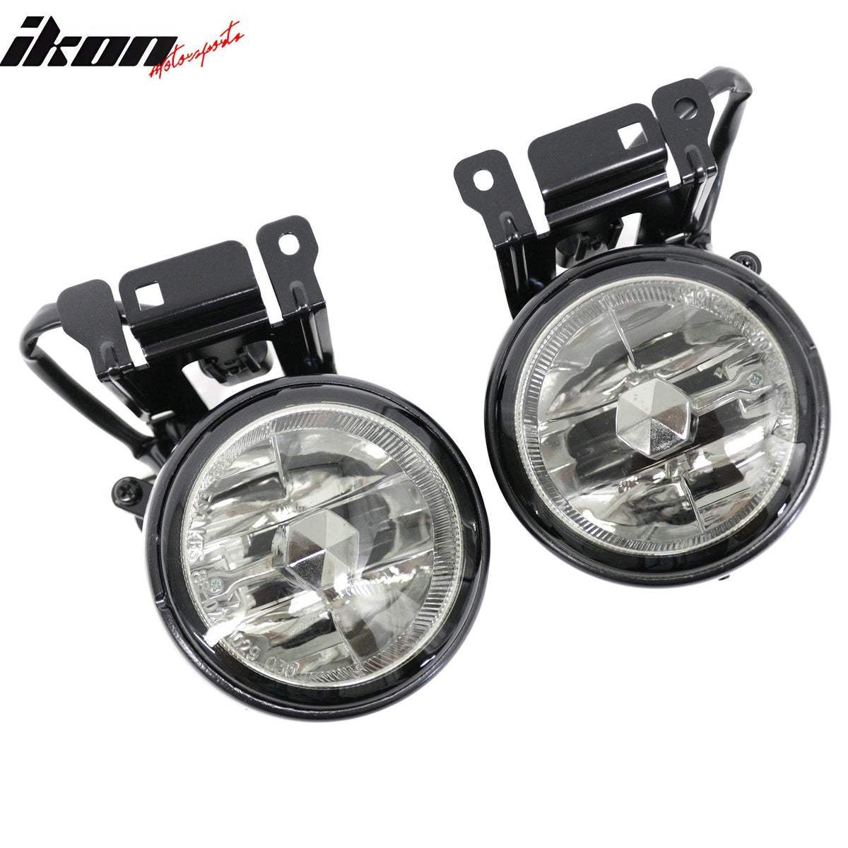 2000-2004 Mitsubishi Montero Sport 2PCS Right Left RH LH Front Bumper Driving Fog Lights Lamps Assembly Replacement Black Housing Smoke Lens