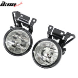 2000-2004 Mitsubishi Montero Sport 2PCS Right Left RH LH Front Bumper Driving Fog Lights Lamps Assembly Replacement Black Housing Smoke Lens