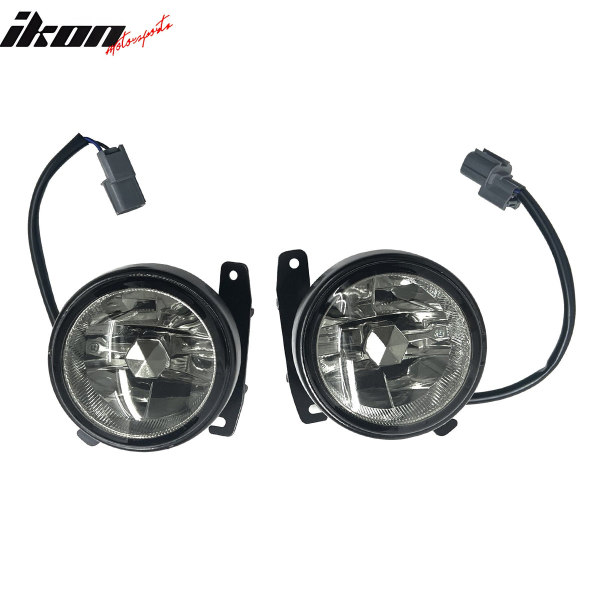 2003-2005 Honda Pilot 2PCS Right Left RH LH Front Bumper Driving Fog Lights Lamps Assembly Replacement W/Wiring Harness Black Housing Smoke Lens