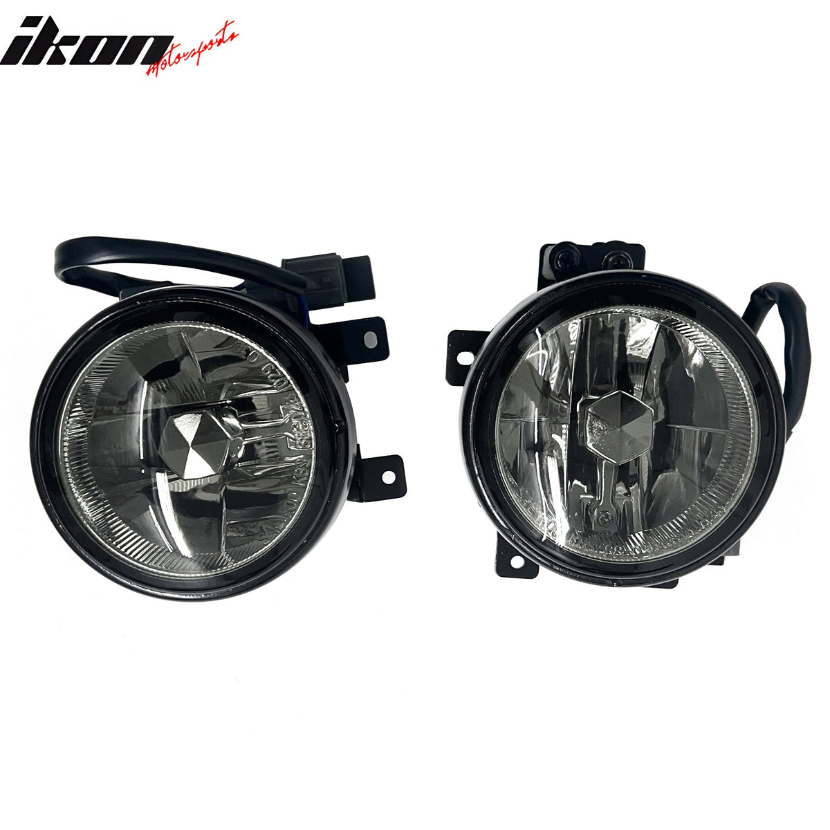 2003-2008 Honda Element 2PCS Right Left RH LH Front Bumper Driving Fog Lights Lamps Assembly Replacement W/Wiring Harness Black Housing Smoke Lens