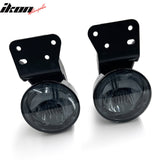 1999-2005 Pontiac Grand AM 2PCS Right Left RH LH Front Bumper Driving Fog Lights Lamps Assembly Replacement W/Wiring Harness Black Housing Smoke Lens