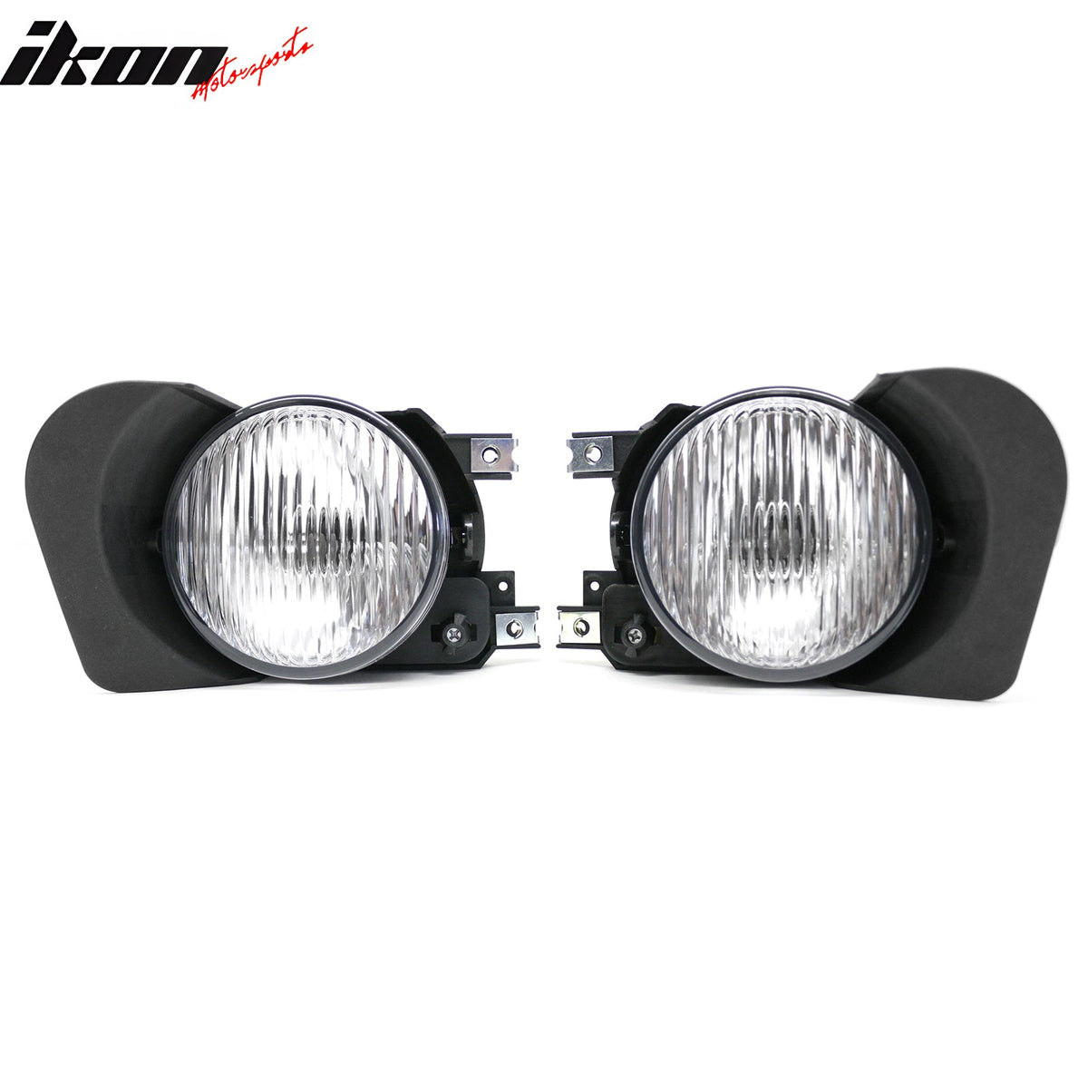 2002-2003 Mitsubishi Galant 2PCS Right Left RH LH Front Bumper Driving Fog Lights Lamps Assembly Replacement Black Housing Clear Lens