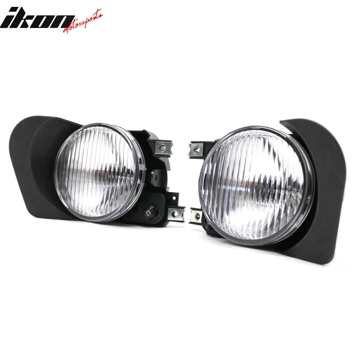 2002-2003 Mitsubishi Galant 2PCS Right Left RH LH Front Bumper Driving Fog Lights Lamps Assembly Replacement Black Housing Clear Lens