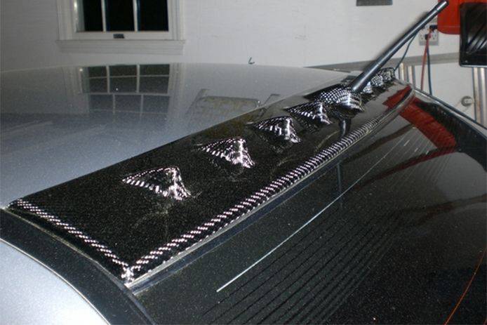 2003-2006 Mitsubishi Evolution 7 8 9 OEM Style Carbon Fiber Roof Spoiler