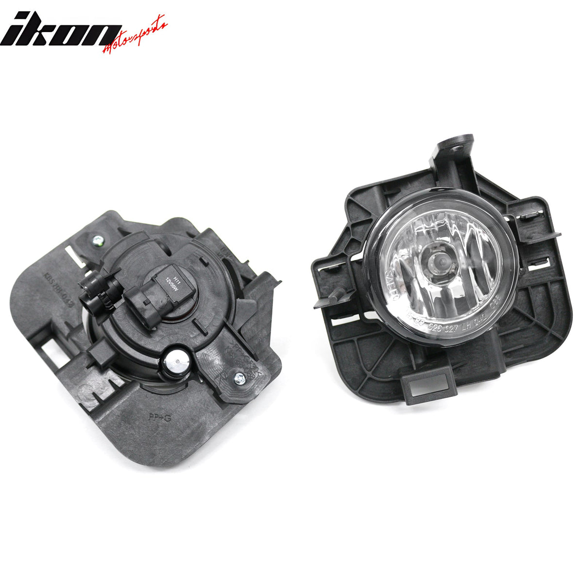 2007-2011 Nissan Altima Sedan/Hybrid 2PCS Right Left RH LH Front Bumper Driving Fog Lights Lamps Assembly Replacement Black Housing Clear Lens