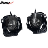 2007-2011 Nissan Altima Sedan/Hybrid 2PC Right Left RH LH Front Bumper Driving Fog Lights Lamps Assembly Replacement W/Wiring Black Housing Smoke Lens