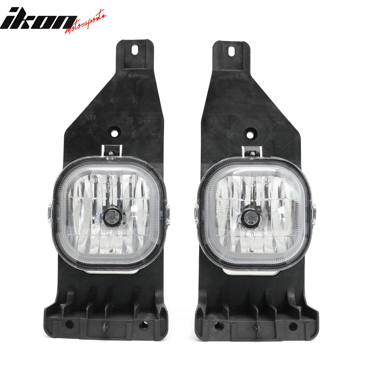 2005 Ford Excursion & 2005-2007 F-250/F-350/F-450/F-550 Super Duty RH LH Front Bumper Fog Lights Lamps Assembly Replacement Black Housing Clear Lens