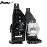 2005 Ford Excursion & 2005-2007 F-250/F-350/F-450/F-550 Super Duty RH LH Front Bumper Fog Lights Lamps Assembly Replacement Black Housing Clear Lens