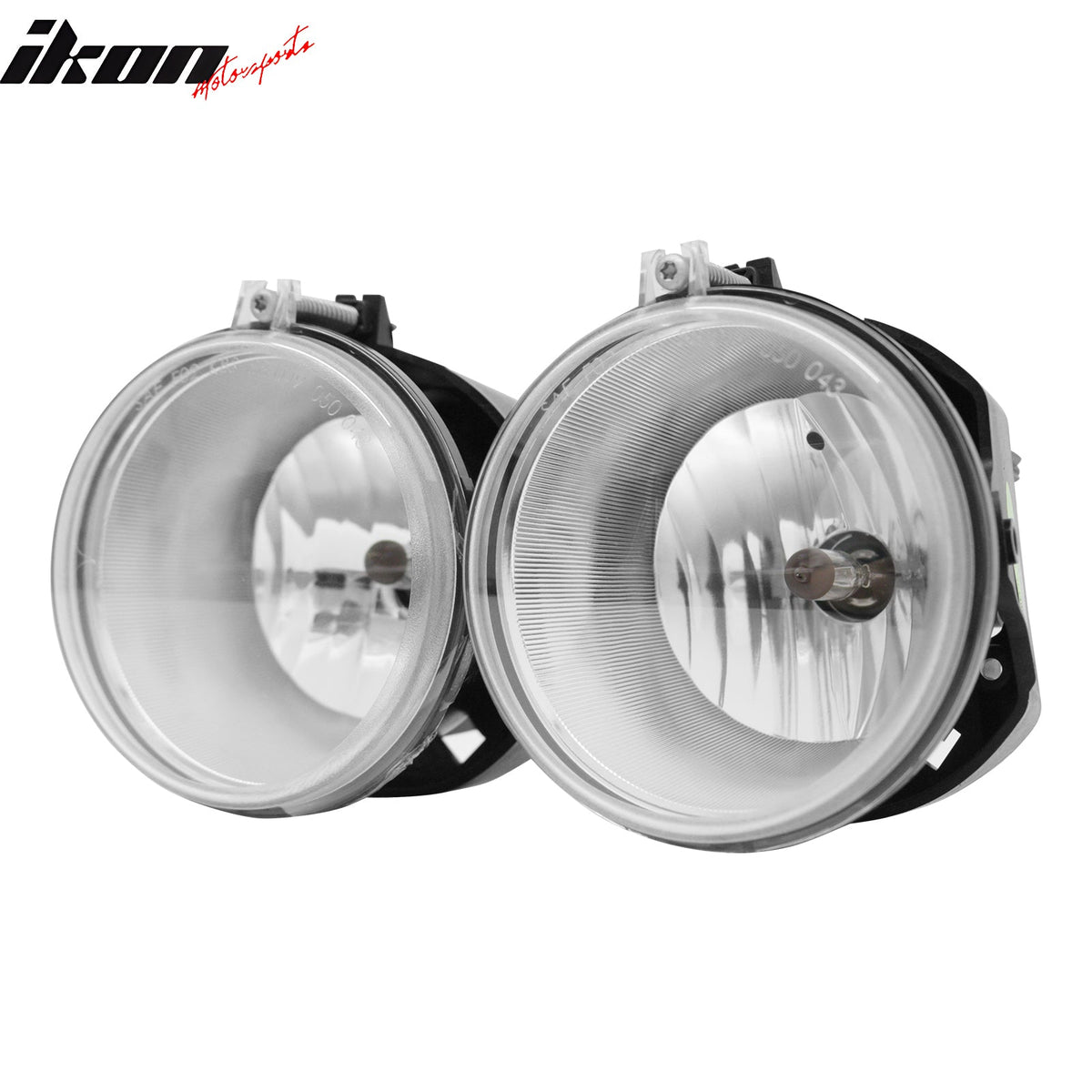 2005-2010 Chrysler 300 2PCS Right Left RH LH Front Bumper Driving Fog Lights Lamps Assembly Replacement W/Black Housing Clear Lens H10 Bulb Type