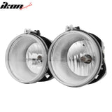 2005-2010 Chrysler 300 2PCS Right Left RH LH Front Bumper Driving Fog Lights Lamps Assembly Replacement W/Black Housing Clear Lens H10 Bulb Type