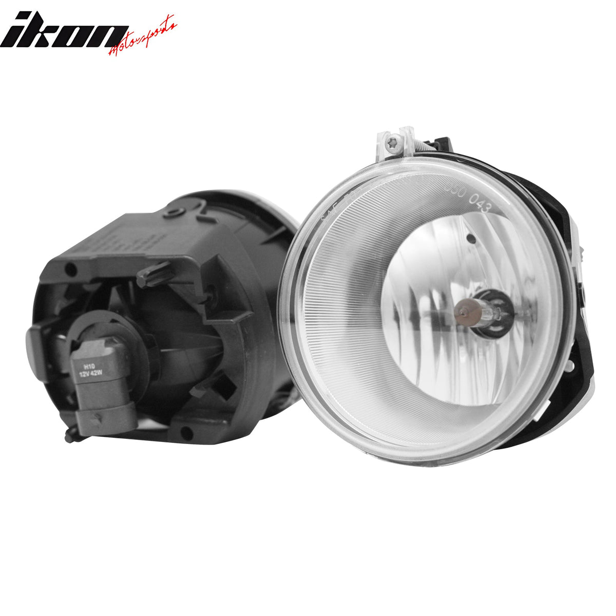 2005-2010 Chrysler 300 2PCS Right Left RH LH Front Bumper Driving Fog Lights Lamps Assembly Replacement W/Black Housing Clear Lens H10 Bulb Type