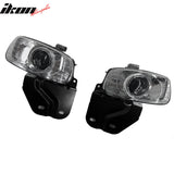 1999-2000 GMC Yukon Denali Cadillac Escalade Chevy Tahoe 1998-2000 C1500/C2500/C3500/K1500/K2500/K3500 Front Bumper Fog Lights W/Wiring Clear Lens