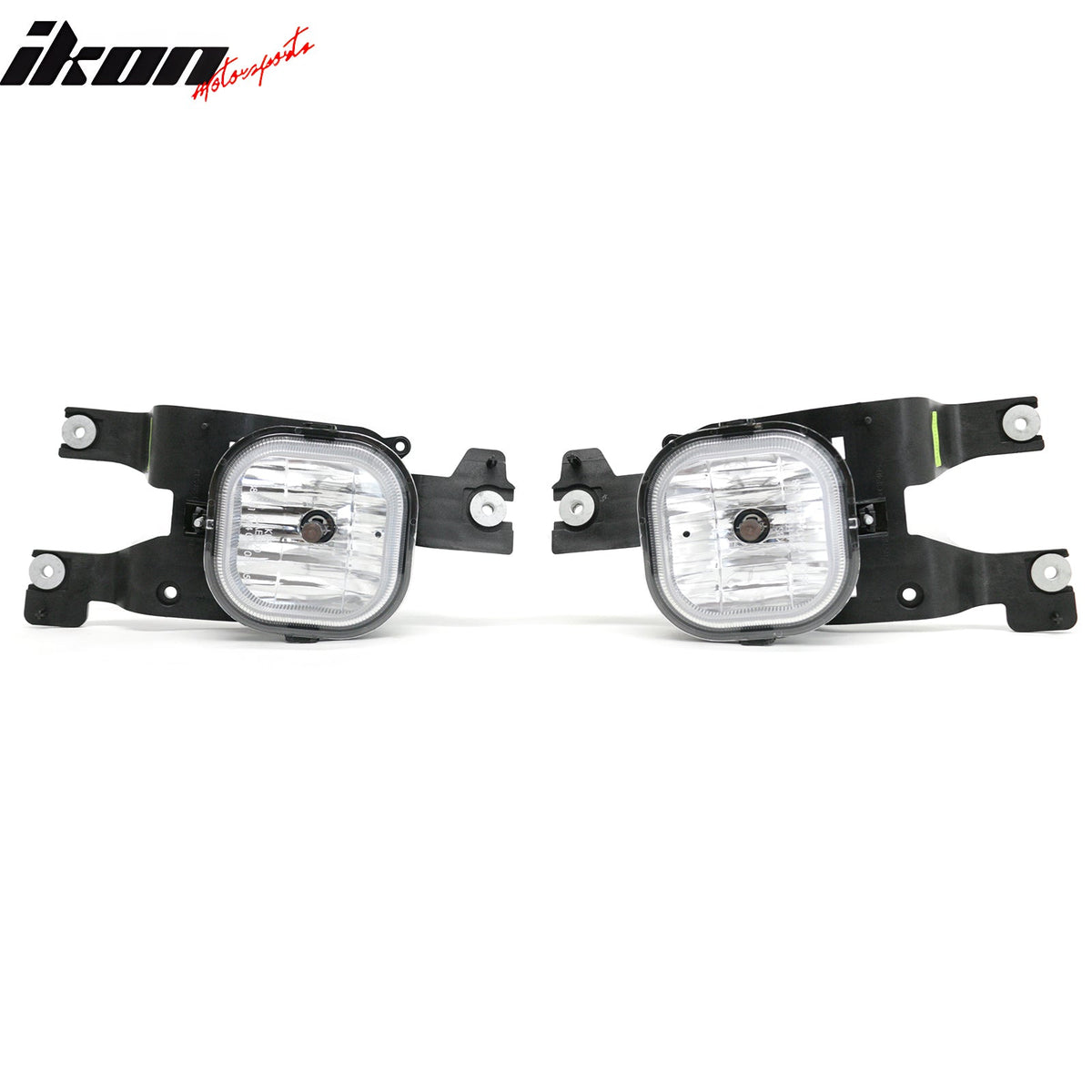 2008-2010 Ford F-250/F-350/F-450/F-550 Super Duty Right Left RH LH Front Bumper Driving Fog Lights Lamps Assembly Replacement Black Housing Clear Lens