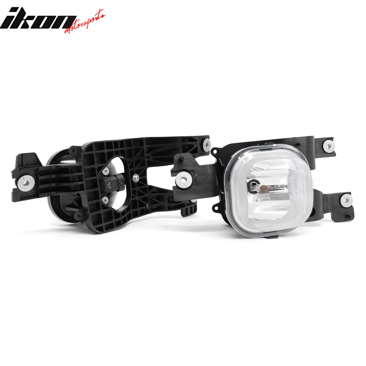 2008-2010 Ford F-250/F-350/F-450/F-550 Super Duty Right Left RH LH Front Bumper Driving Fog Lights Lamps Assembly Replacement Black Housing Clear Lens