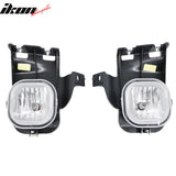 2006-2007 Ford Ranger 2PCS Right Left RH LH Front Bumper Driving Fog Lights Lamps Assembly Replacement Black Housing Clear Lens