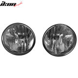 2007-2013 GMC Sierra 1500 & 2007-2014 2500 HD/3500 HD Front Bumper Driving Fog Lights Lamps Assembly Replacement W/Wiring Black Housing Clear Lens