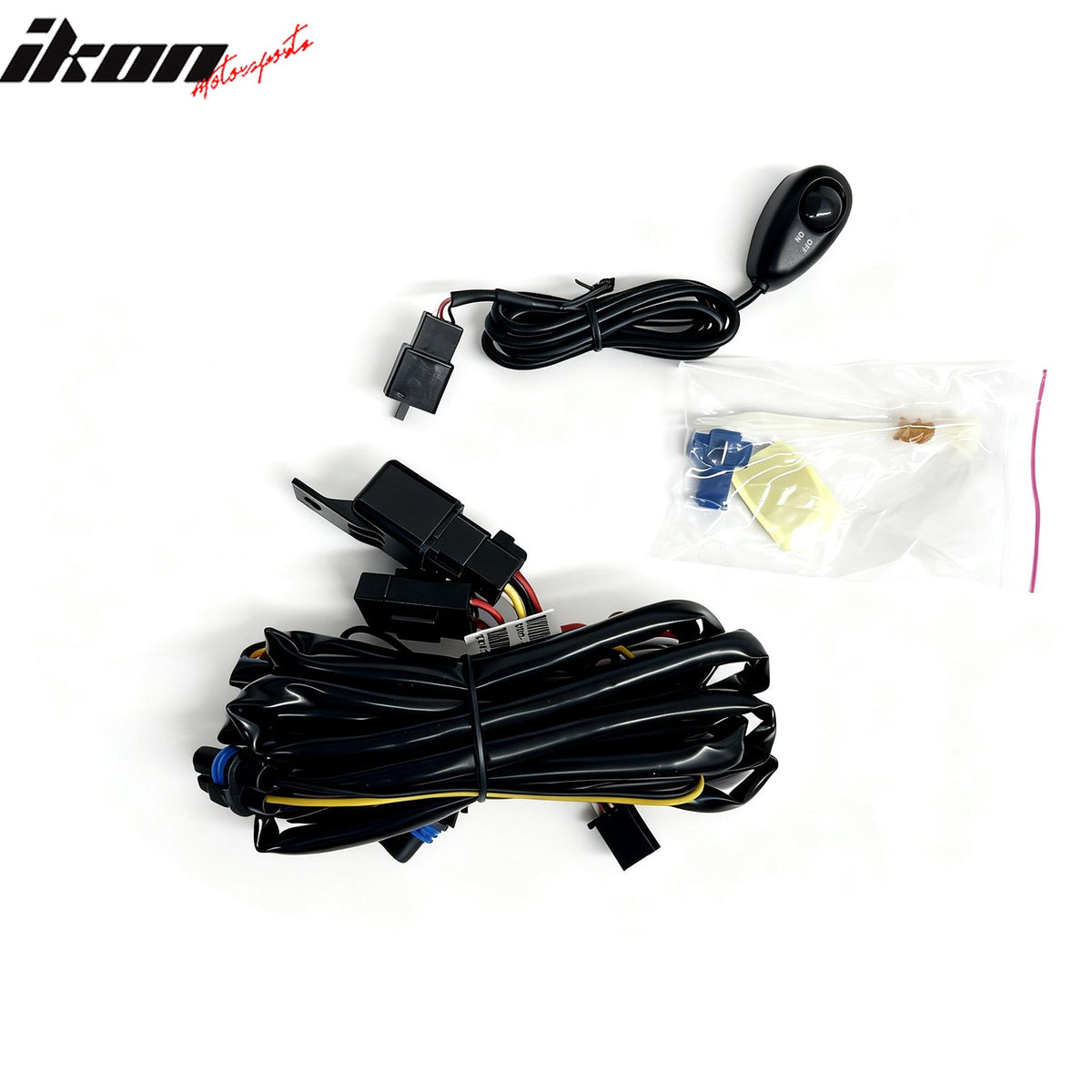 1992-1998 Pontiac Grand Am 2PCS Right Left RH LH Front Bumper Driving Fog Lights Lamps Assembly Replacement W/Wiring Harness Black Housing Smoke Lens