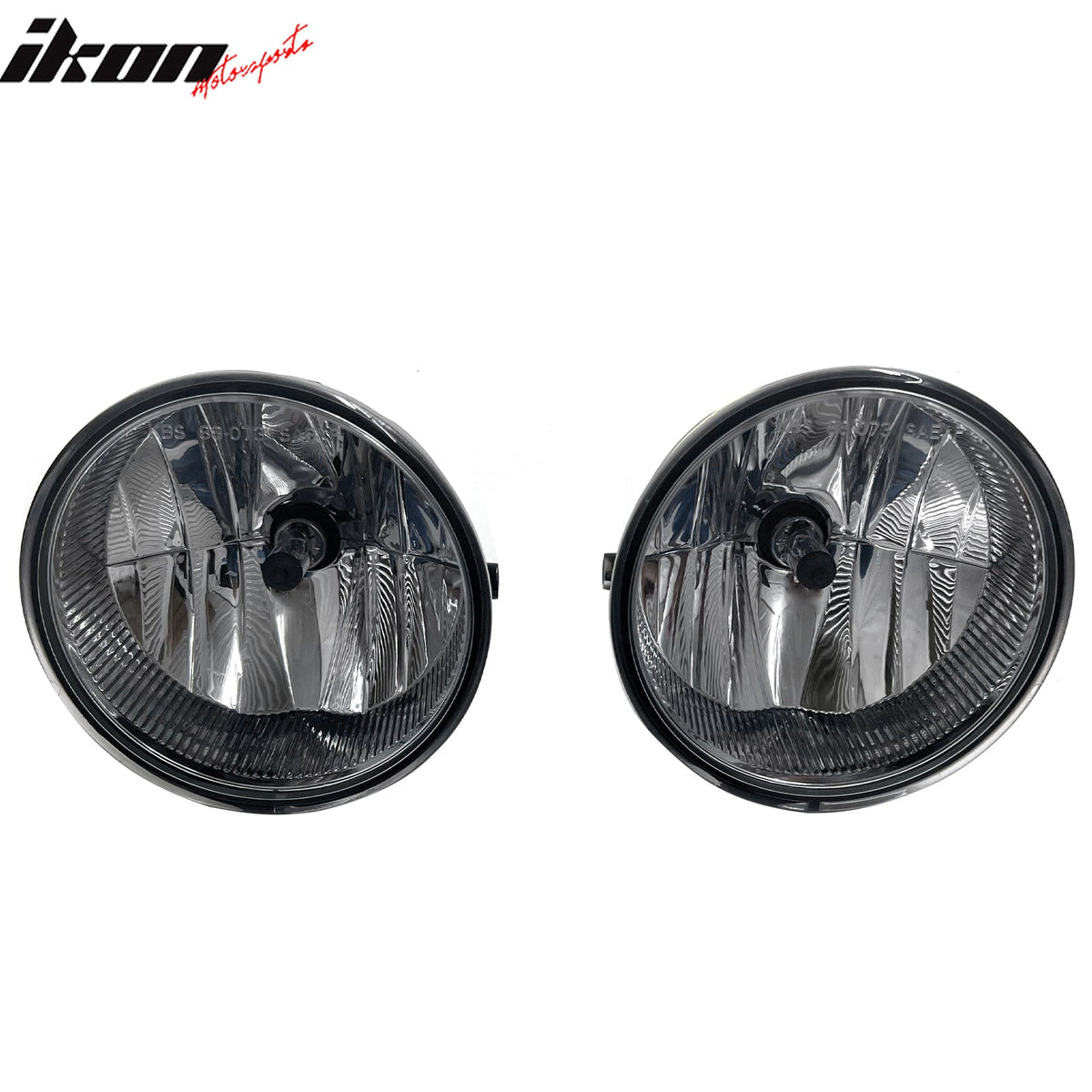 2011-2014 Ford F-150 2PCS Right Left RH LH Front Bumper Driving Fog Lights Lamps Assembly Replacement W/Wiring Harness Black Housing Clear Lens
