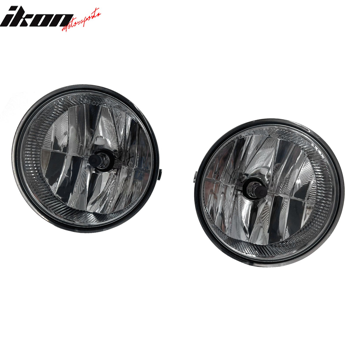 2011-2014 Ford F-150 2PCS Right Left RH LH Front Bumper Driving Fog Lights Lamps Assembly Replacement W/Wiring Harness Black Housing Clear Lens