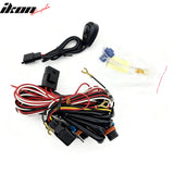 2011-2014 Ford F-150 2PCS Right Left RH LH Front Bumper Driving Fog Lights Lamps Assembly Replacement W/Wiring Harness Black Housing Clear Lens