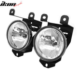 2002-2006 GMC Sierra 1500 Denali Right Left RH LH Front Bumper Driving Fog Lights Lamps Assembly Replacement W/Black Housing Clear Lens 880 Bulb Type