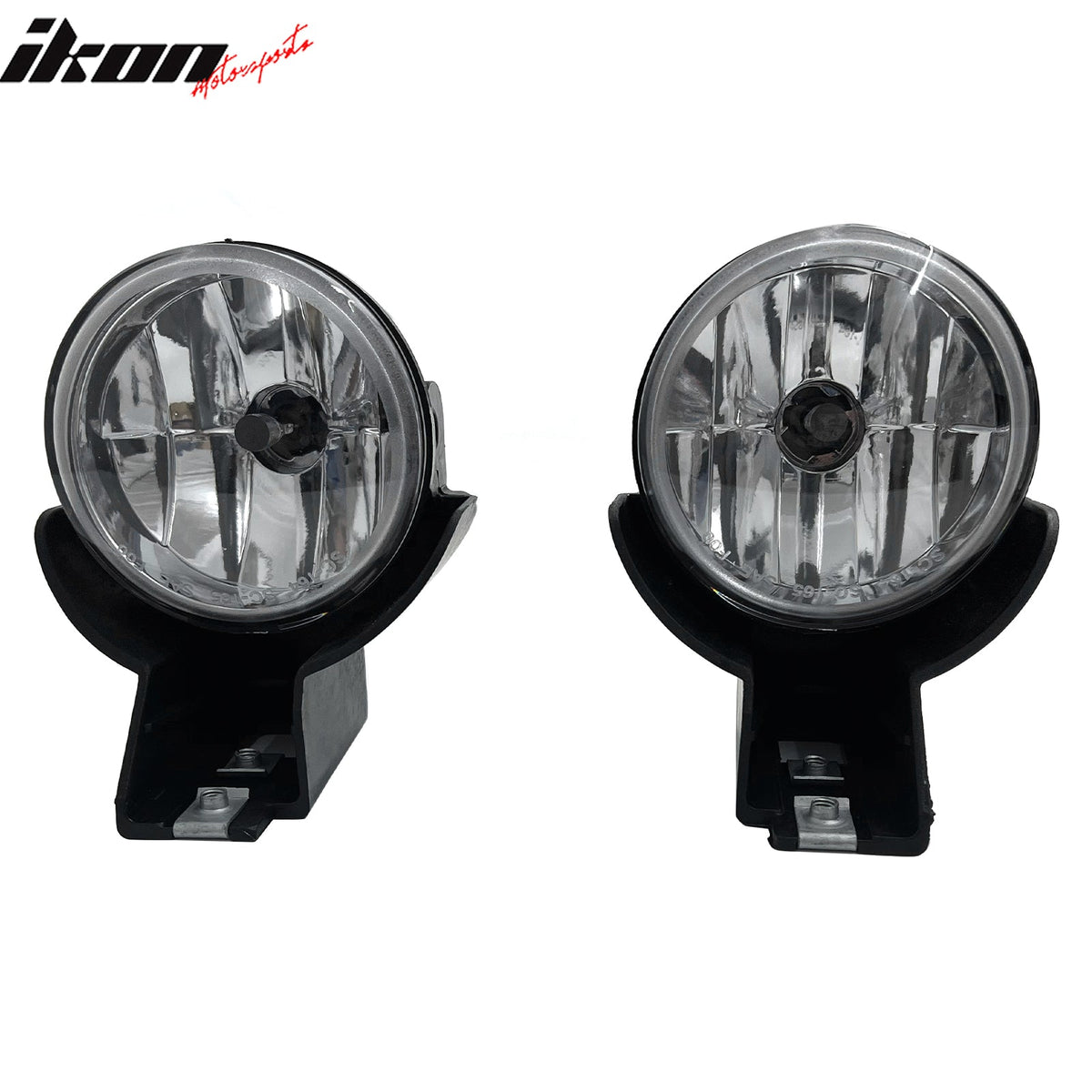 1997-2000 Dodge Dakota 2PCS Right Left RH LH Front Bumper Driving Fog Lights Lamps Assembly Replacement W/Wiring Harness Black Housing Clear Lens