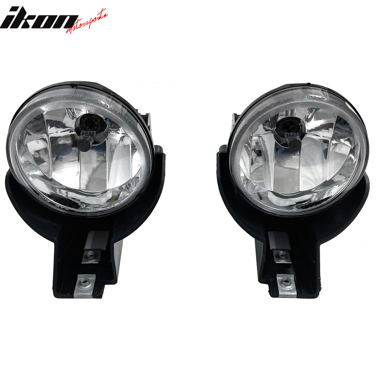 1997-2000 Dodge Dakota 2PCS Right Left RH LH Front Bumper Driving Fog Lights Lamps Assembly Replacement W/Wiring Harness Black Housing Clear Lens